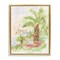 Stupell Industries Palm Tree River's Edge Floater Framed Canvas Wall Art Design by June Erica Vess